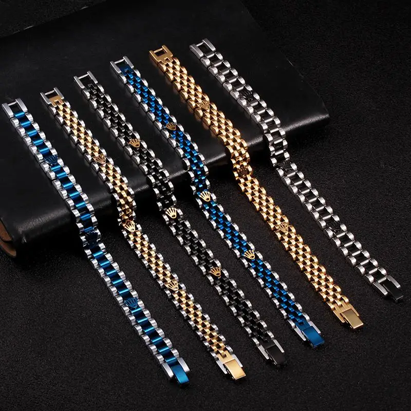 Классические браслеты с шармами в виде короны для мужчин и женщин ювелирные