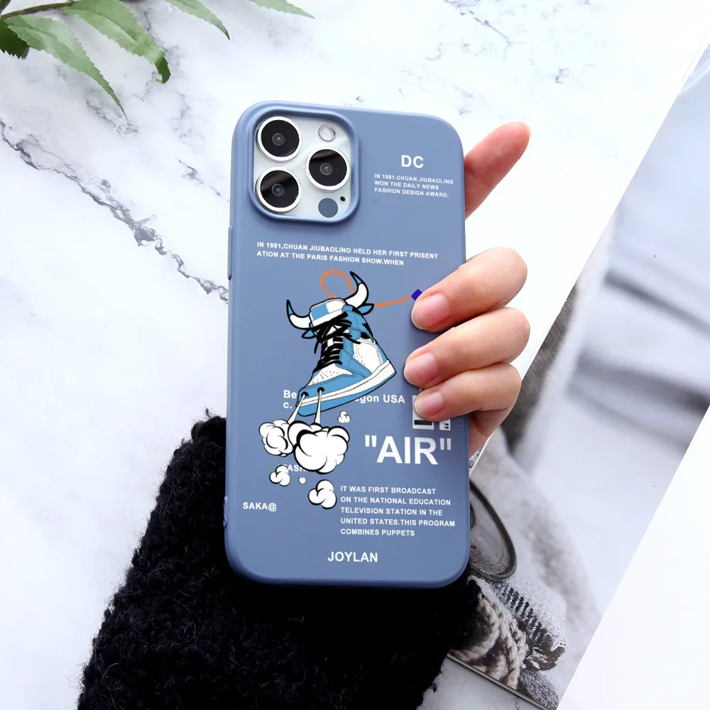 Спортивный брендовый чехол для телефона с этикеткой кроссовок iPhone 13 12 11 Pro Max Mini XR X