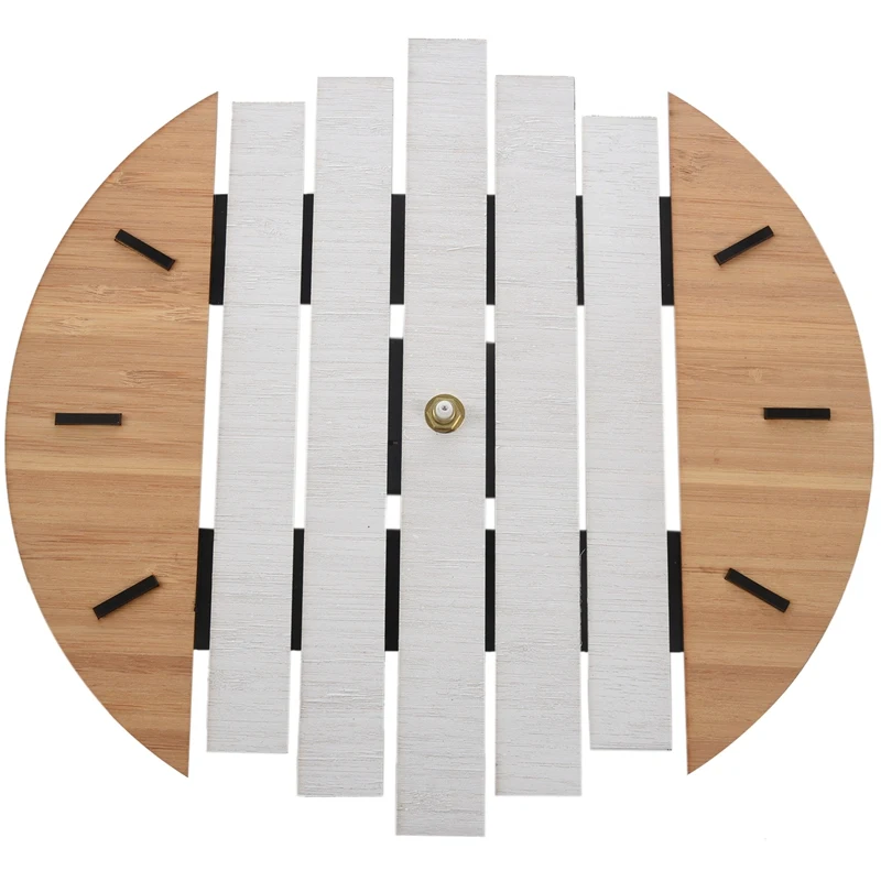 

Xylophone Wooden Wall Clock Modern Design Vintage Rustic Shabby Clock Quiet Art Watch Home Decoration