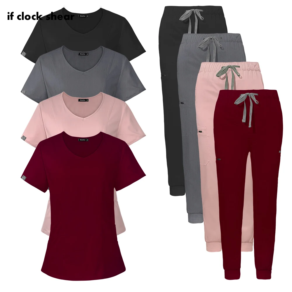 

High Quality Beauty Salon Spa Uniform Surgical Jogger Suit Medical Clothes Hospital Dentistry Sets for Women Nursing Scrubs Suit