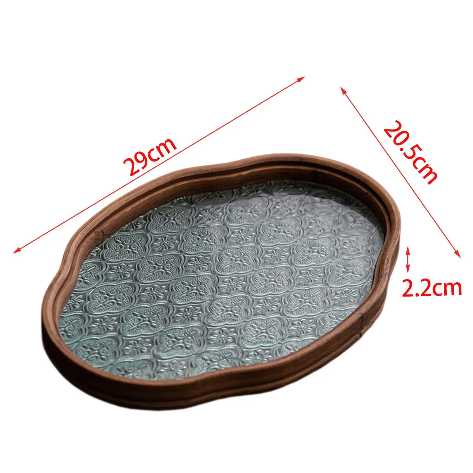 Стеклянный поднос с цветком бегонии чашка для чая сервировочное блюдо