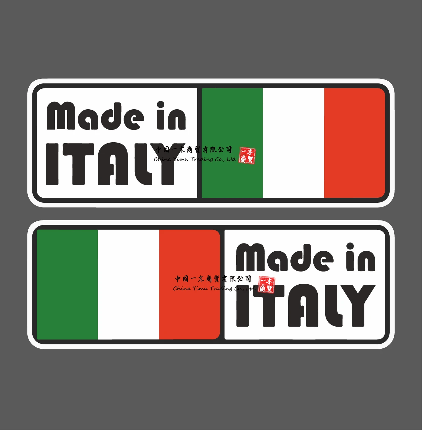 

2X Made in Italy Shocker Hand Car JDM Tuning Dub Decal Sticker Bombing Sticker Illest Dapper Fun Oldschool