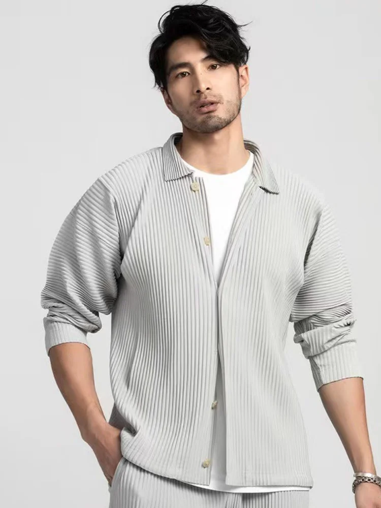 

Pleated Manufacturers Shirt Three-pressed Japanese Fabric Three-dimensional Sleeve Sunscreen Clothing 2023 Autumn ZZ300