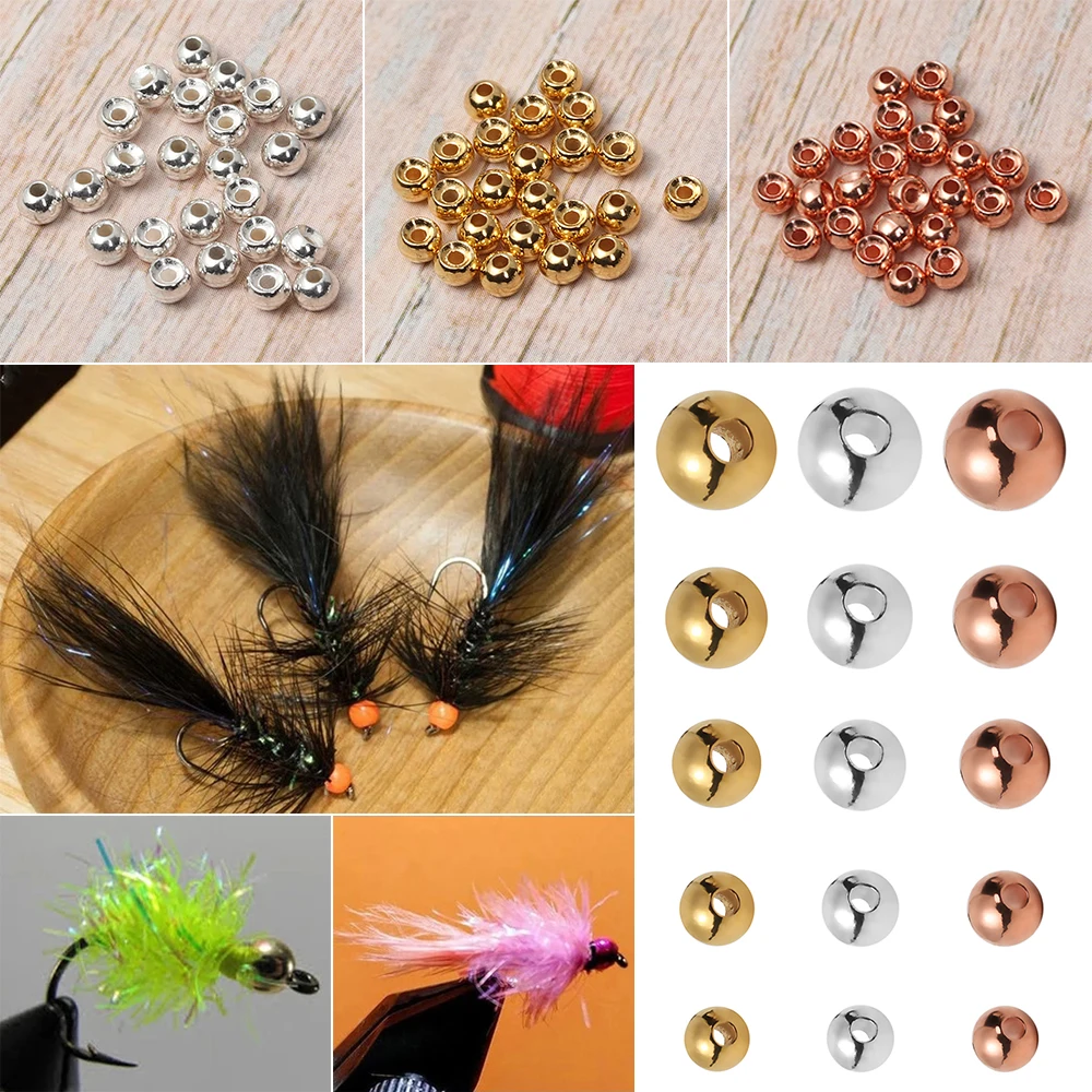 

Durable High Quality 2mm/2.5mm/2.8mm/3.3mm/3.5mm Nice-Designed Fly Tying Material Tungsten Beads Slotted Bead Tungsten Alloy