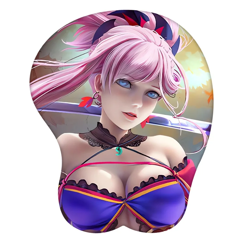 

Miyamoto Musashi Fate/Staynight Anime 3D Mouse Pad Sexy Wrist Rest Desk MousePad Mat Gamer Accessory