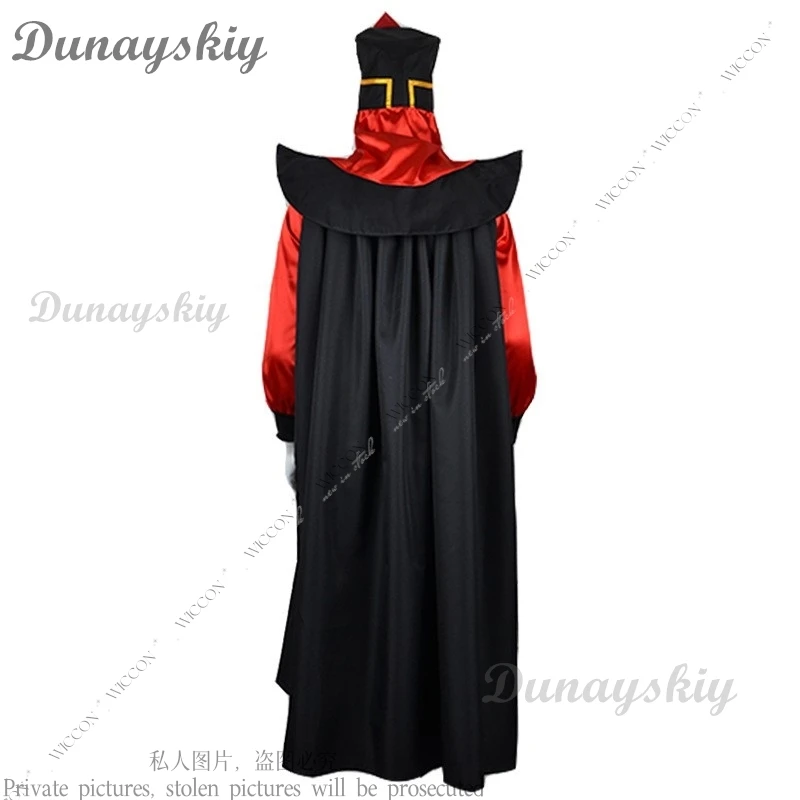 Jafar Косплей Костюм Взрослый Мужчина Женщина Арабские Ночи Аладдин Хэллоуин