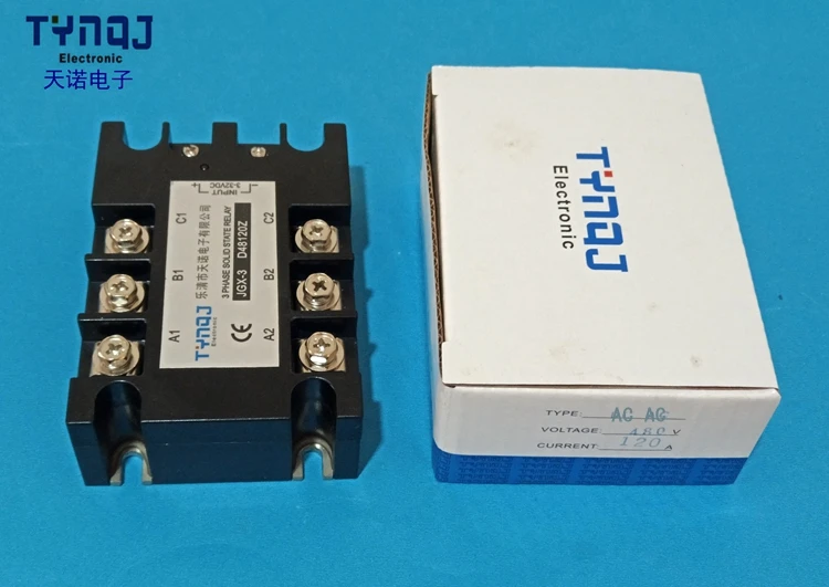 Трехфазное твердотельное реле JGX-3 A48100Z управляемое переменным током 100AA SSR-3 A48100