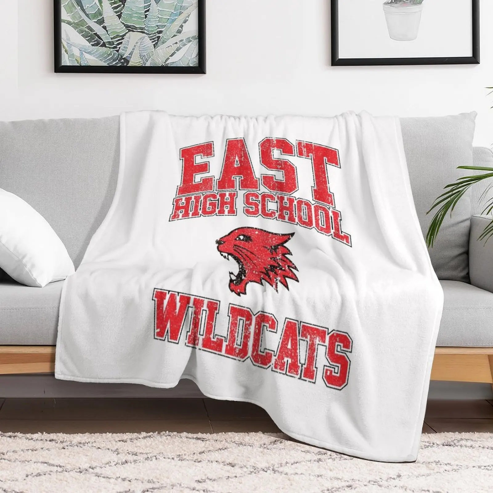 Восточная старшая школа дикие кошки (вариант) плед одеяло винтажные мягкие пледы