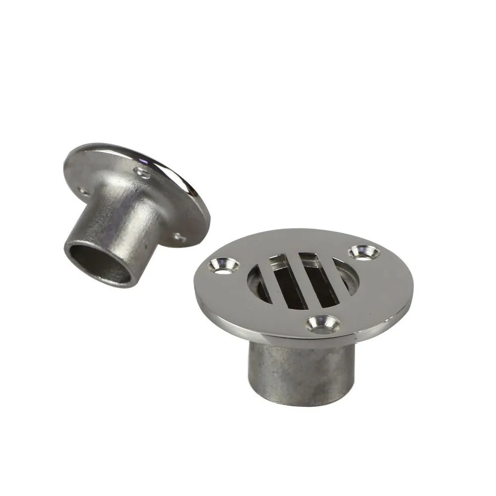 

Durable Deck Drain Drain Plug Deck Drainage Silver Stainless Steel 5.3X5.3X2.6cm Boat Accessories Marine Hardware