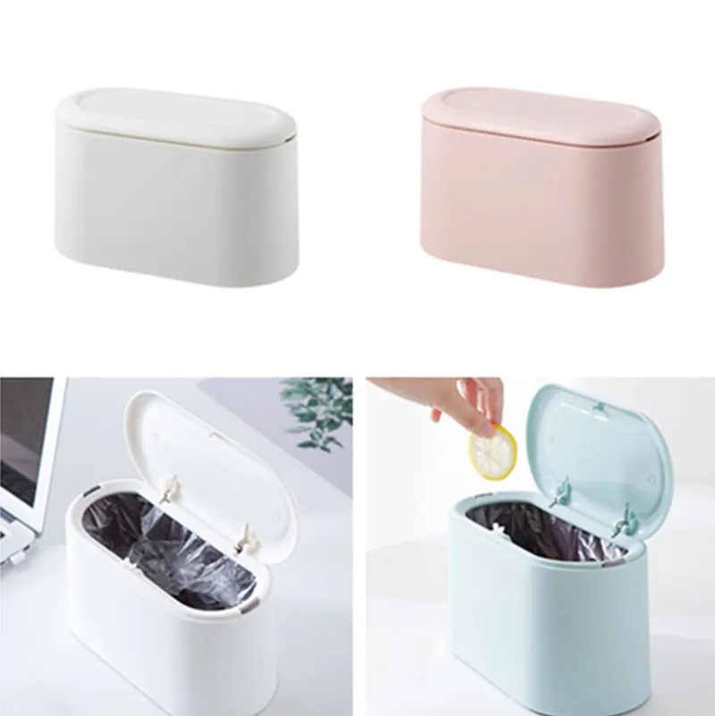 

Small Waste Bin Trash Can Mini Desktop Ashcan Litter Trash Little Table Top Trash Can For Desk Office Supplies Garbage Basket