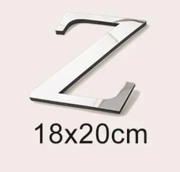 

OUJING 3D Зеркальные Настенные Наклейки Английский Алфавит