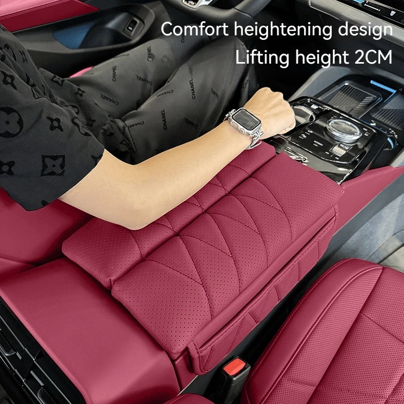 Фото Для BMW 5 серии I5 G60 2024Автомобильный подлокотник, чехол из искусственной кожи, защитная подлокотник для центральной консоли, аксессуар для салона автомобиля №2