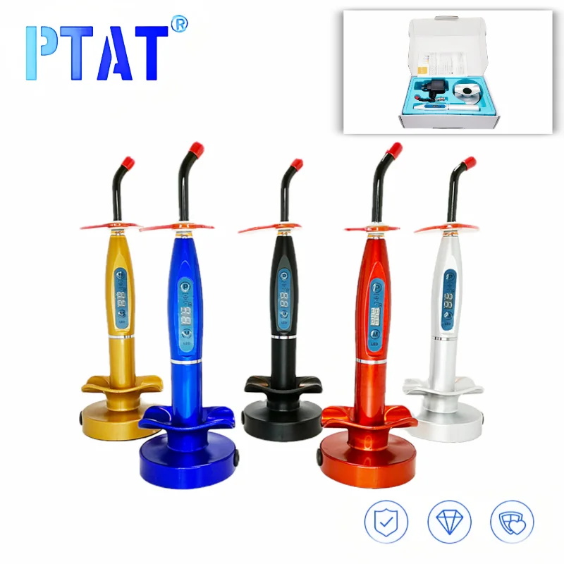 

LED Wireless Adjustable Dental Curing Light Dental Polymerized Resin 420-480nm Dentistry Cured Lamp Machines Light Curing Lamp