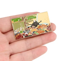 japanese anime enamel pins no face man cool brooch for clothing backpack lapel badges fashion jewelry accessories festival gifts
