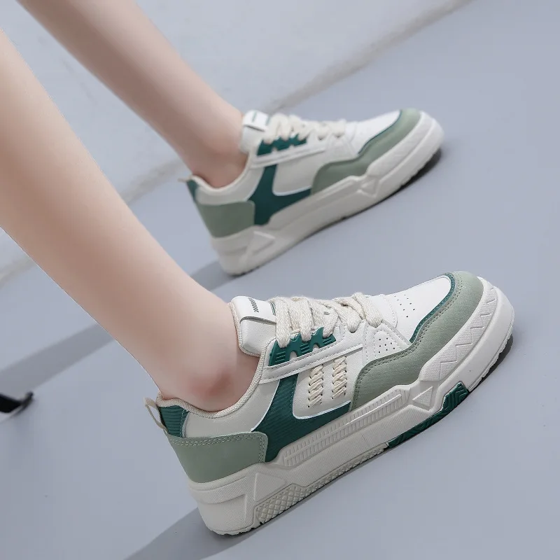 Women's Shoes Training Retro Spring Autumn New Thick-soled Students Casual All-match Niche Sports Trend Sneakers Women