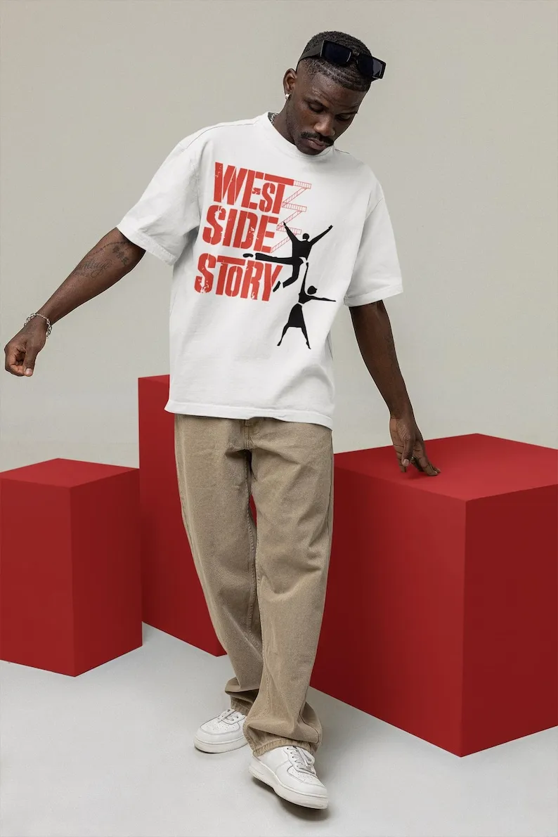 Рубашка с рисунком West Side Story винтажная рубашка из фильма толстовка проезд