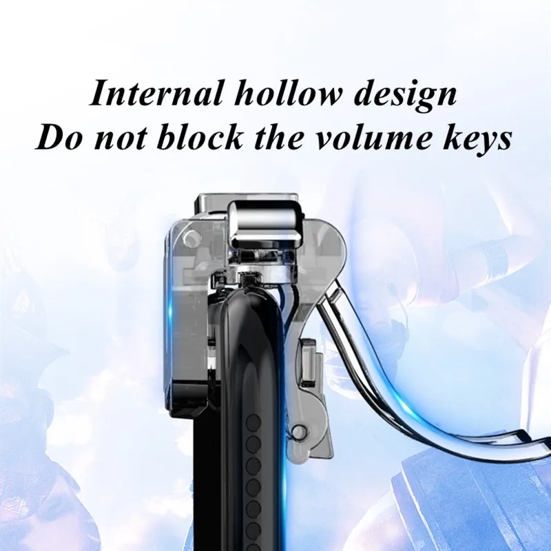 Мобильный игровой контроллер Z06 6 пальцев триггер для смартфона PUBG L1 R1 кнопка