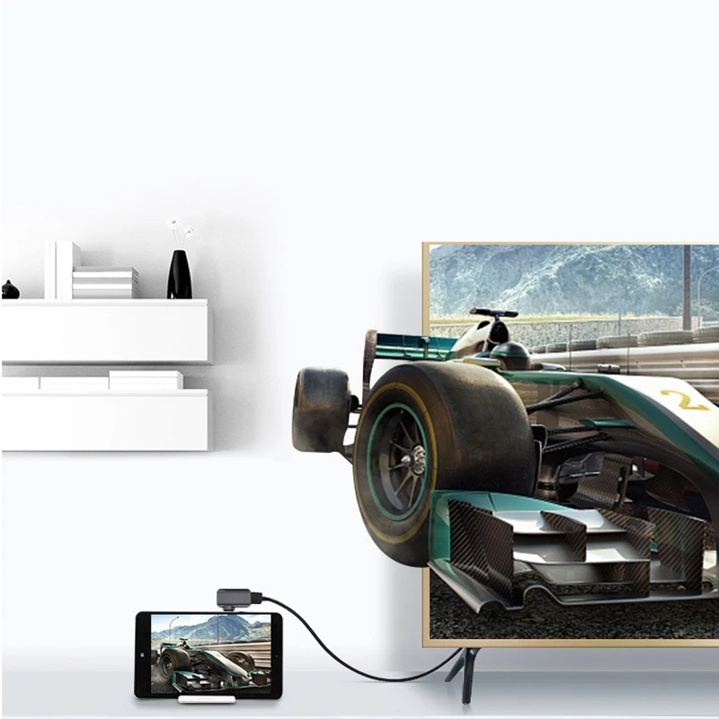 

Преобразователь магнитный с разъемами USB Type-C и HDMI, совместимый с ноутбуками на Android и Windows