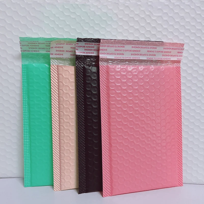 

6pc Pink Bubble Envelope Bag Mailers Padded Envelopes Self Seal Shipping Bags Gift Mailing Phone Protect Wholesale Packaging