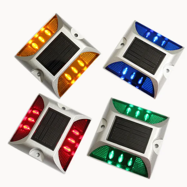 Алюминиевый светоотражающий СВЕТОДИОДНЫЙ дорожный фонарь на солнечной батарее