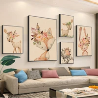 flower prints animal anime posters kraft paper sticker diy room bar cafe stickers wall painting