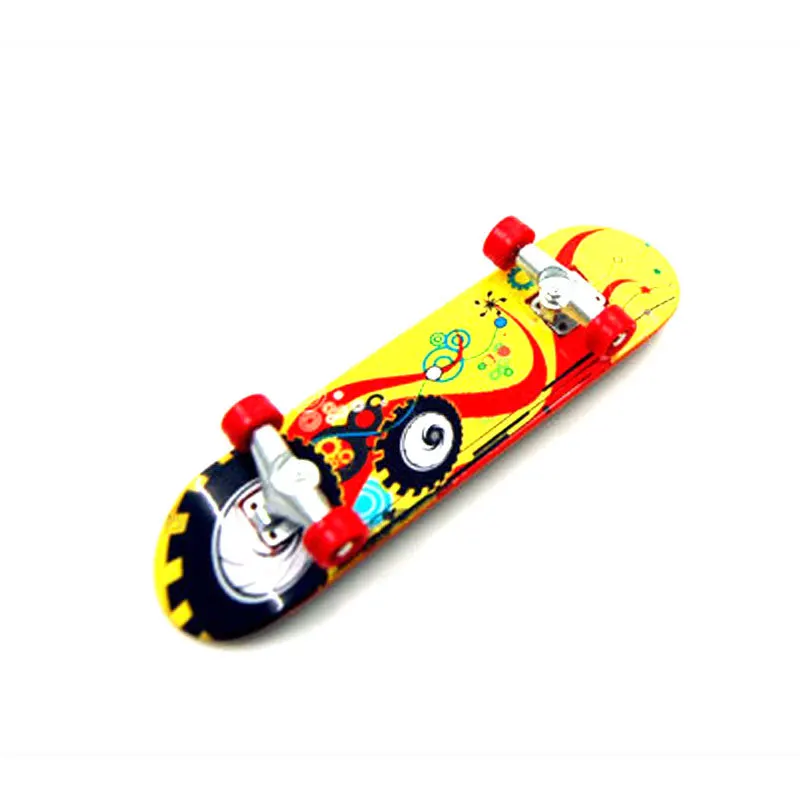 Finger Board Tech Truck Mini Skateboards Alloy Stent Creative Novelty Gag Toys Cartoon Classic Toy for Kids Gift images - 6