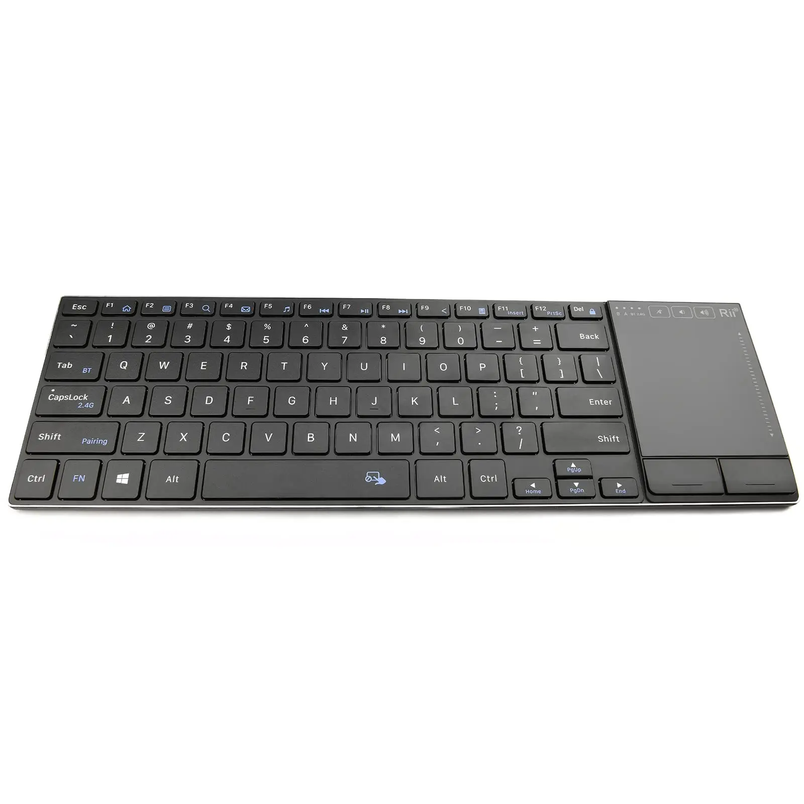 Rechargeable Mini Keyboard With Multi-touch Touchpad,compatible Pc, Mac, Laptop, Windows