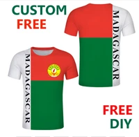 madagascar t shirt diy free custom made name number mdg t shirt nation flag mg malagasy french country print photo logo clothing