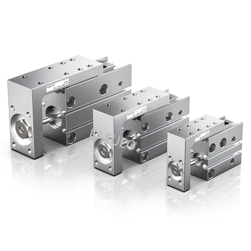 Цилиндр рельсового типа MXH MXH6 MXH10 MXH16 MXH20 SMC точный пневматический линейный боковой