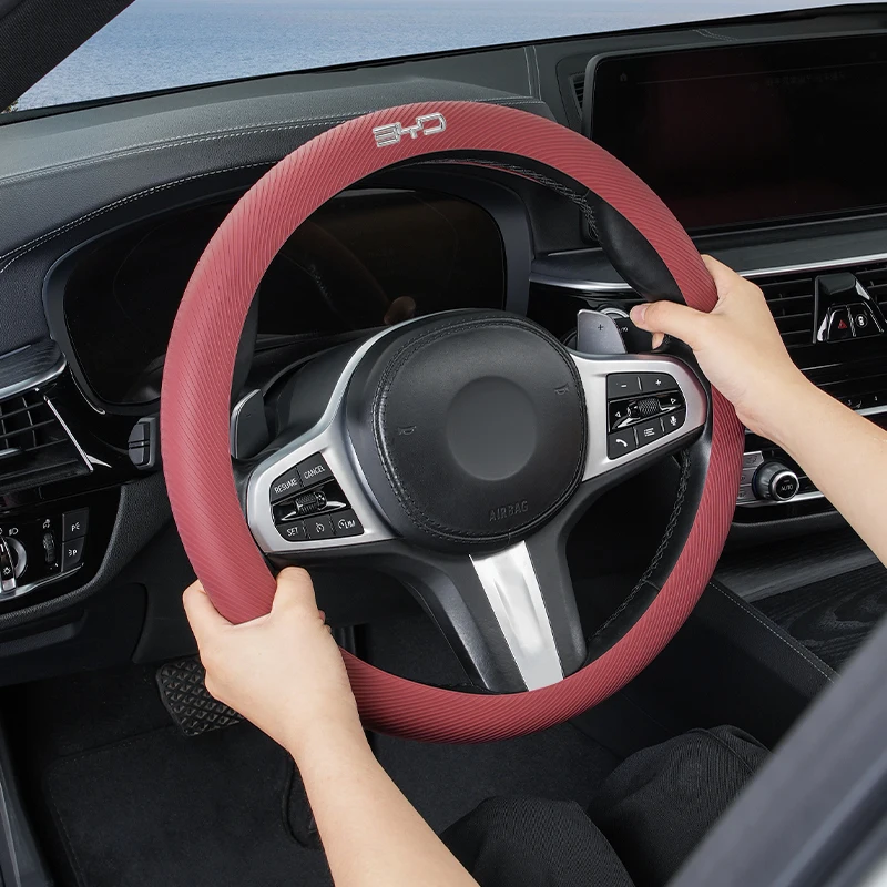 Автомобильный силиконовый защитный чехол на руль металлическая 3D-этикетка