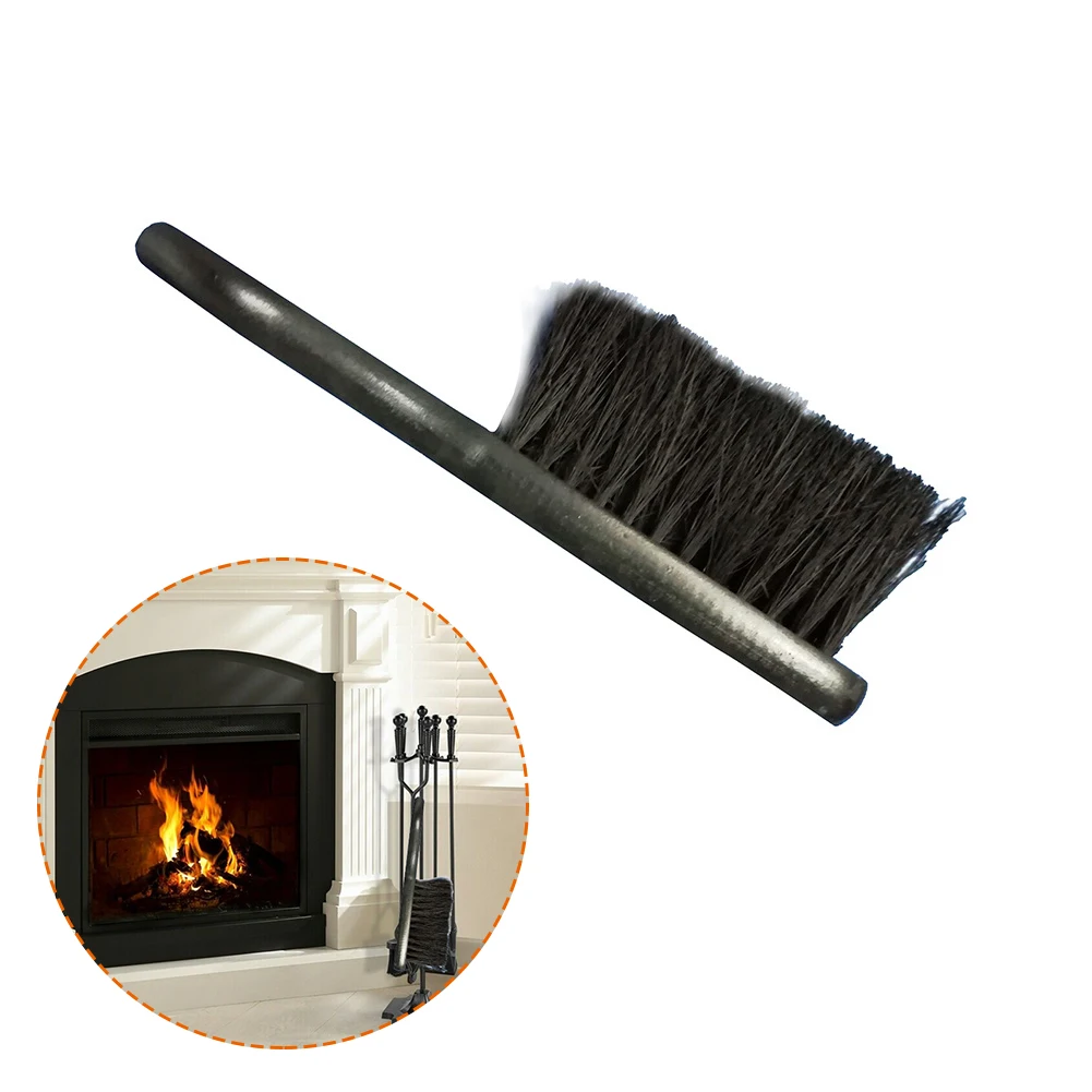 

Wooden Handle Fireplace Brush Home Stoves Accessories Chimney Cleaning