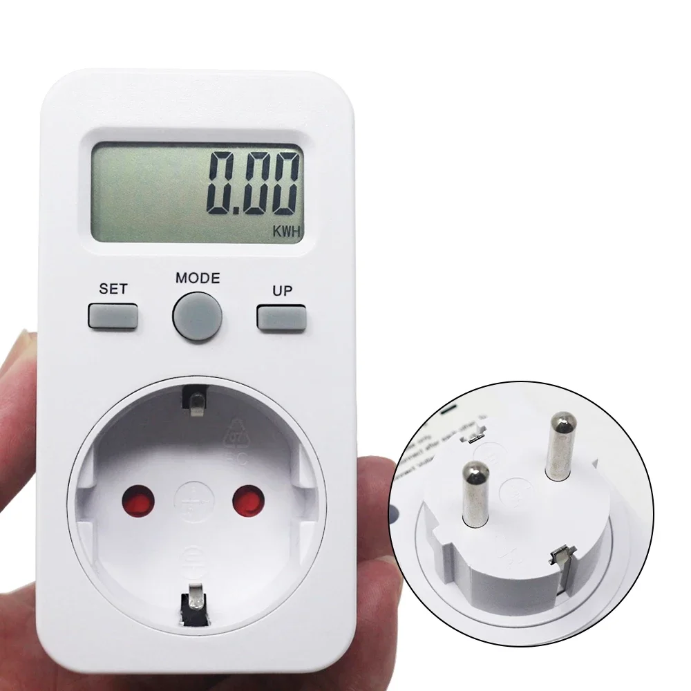 

Digital Wattmeter LCD Energy Monitor Power Meter Electricity Electric Meter Usage Monitoring Socket EU Plug
