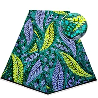new grand african wax glitter glam fabric 100 cotton ankara batik material pagne wax for sewing wedding party dress