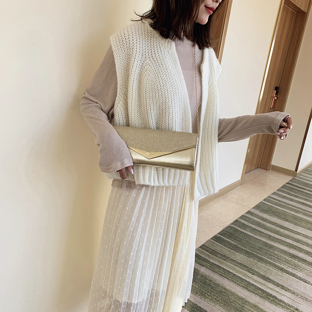 

Модная сумочка-клатч с нежной текстурой, женский кожаный кошелек, Повседневная Удобная сумка-мессенджер через плечо, вечерняя сумка-слинг