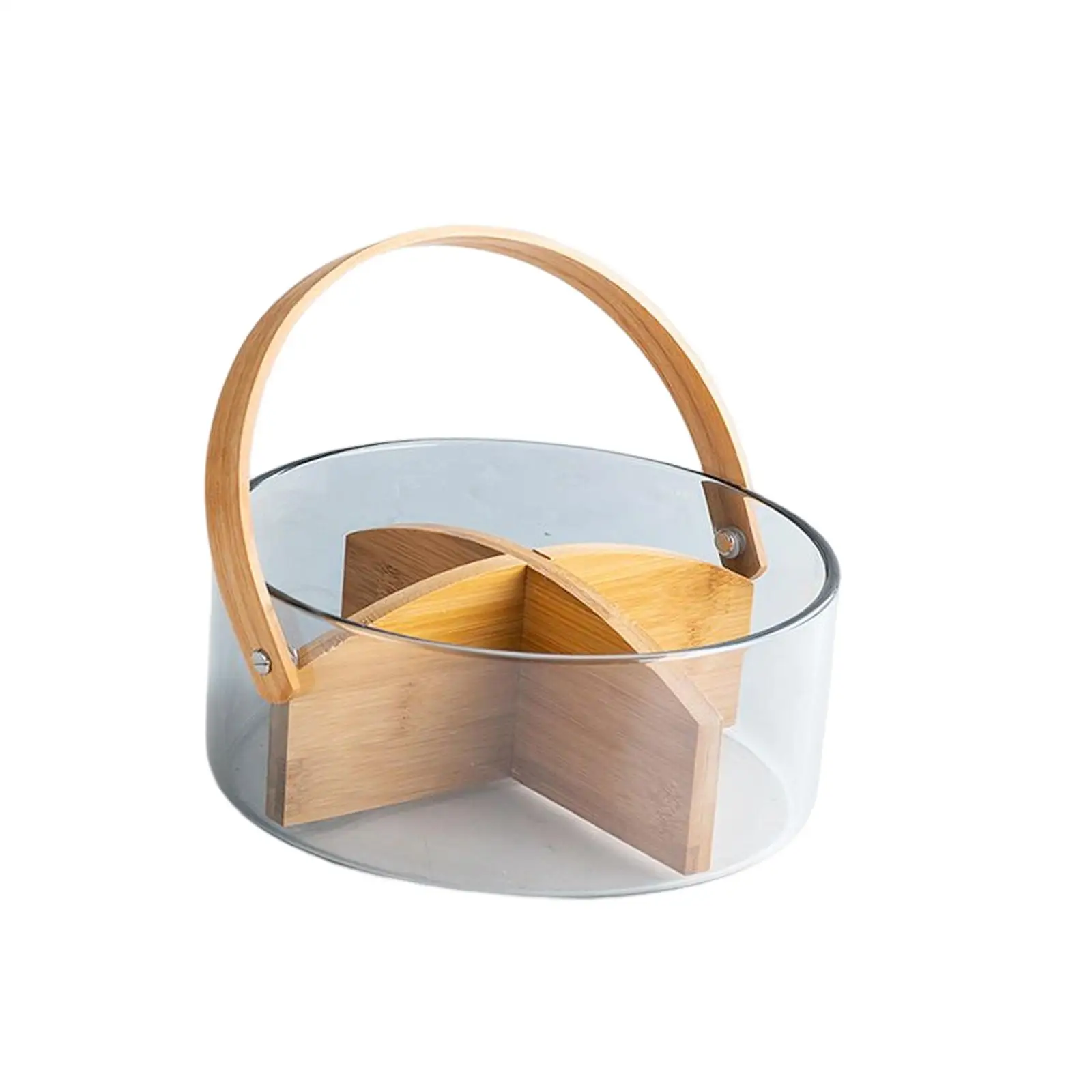 

Outdoor Hand Basket Table Fruit Plate Fruit Organizer for Camping Bread Farm Pantry