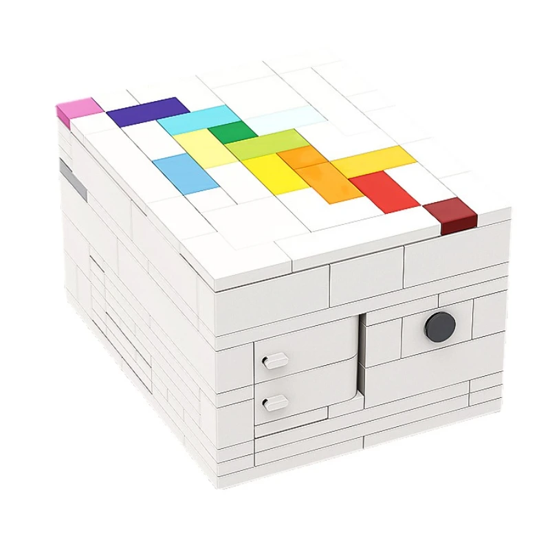 

Creative design assembly model intelligent Rainbow Road storage decryption box hand made building block desktop decoration gift