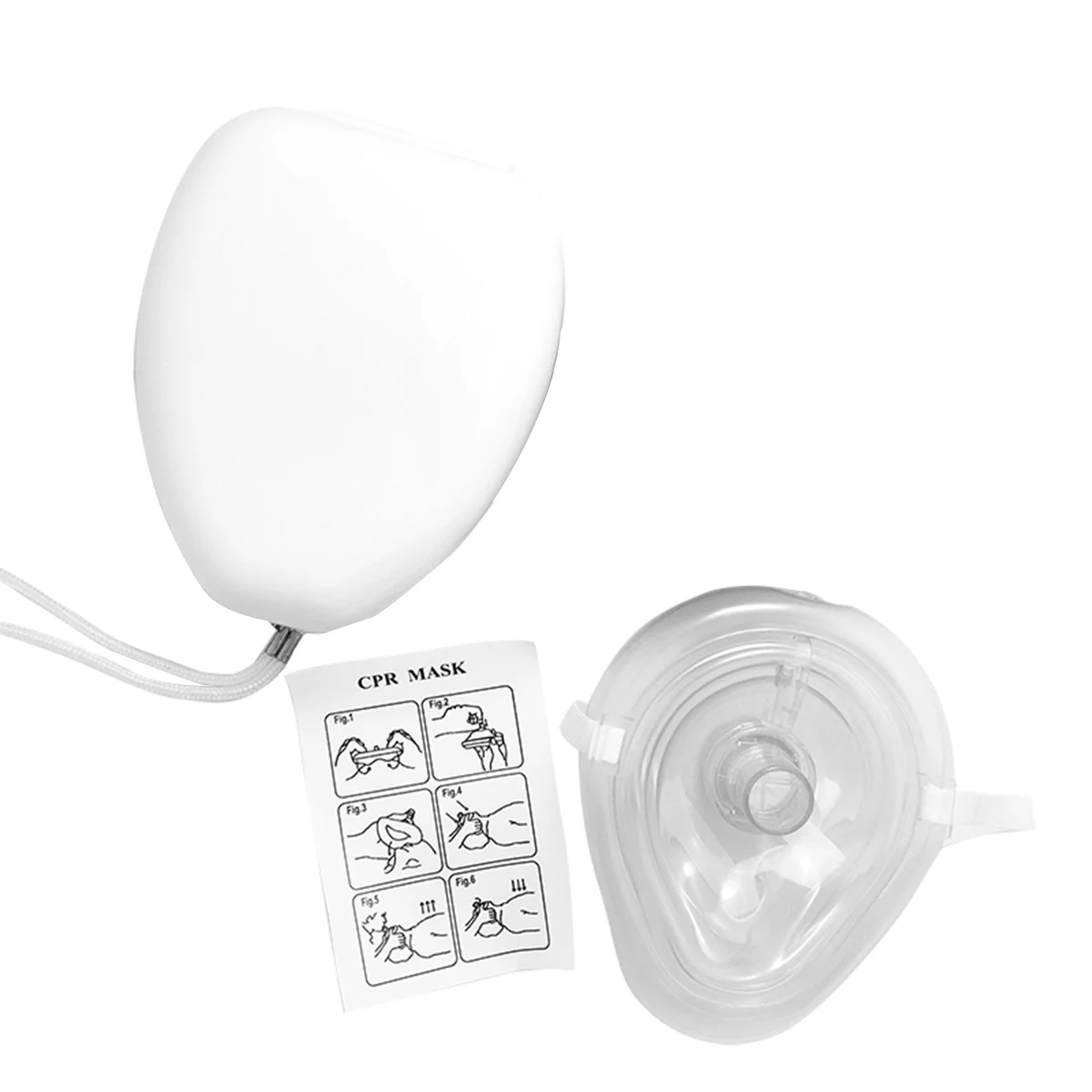 

Portable Emergency First Aid Face Mask Outdoor Camping Hiking Rescue One Way Valve Mouth Mask