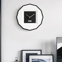 round creativity silence wall clocks nordic style modern simple decorative wall clocks abstract horloge home fashion ek50bgz
