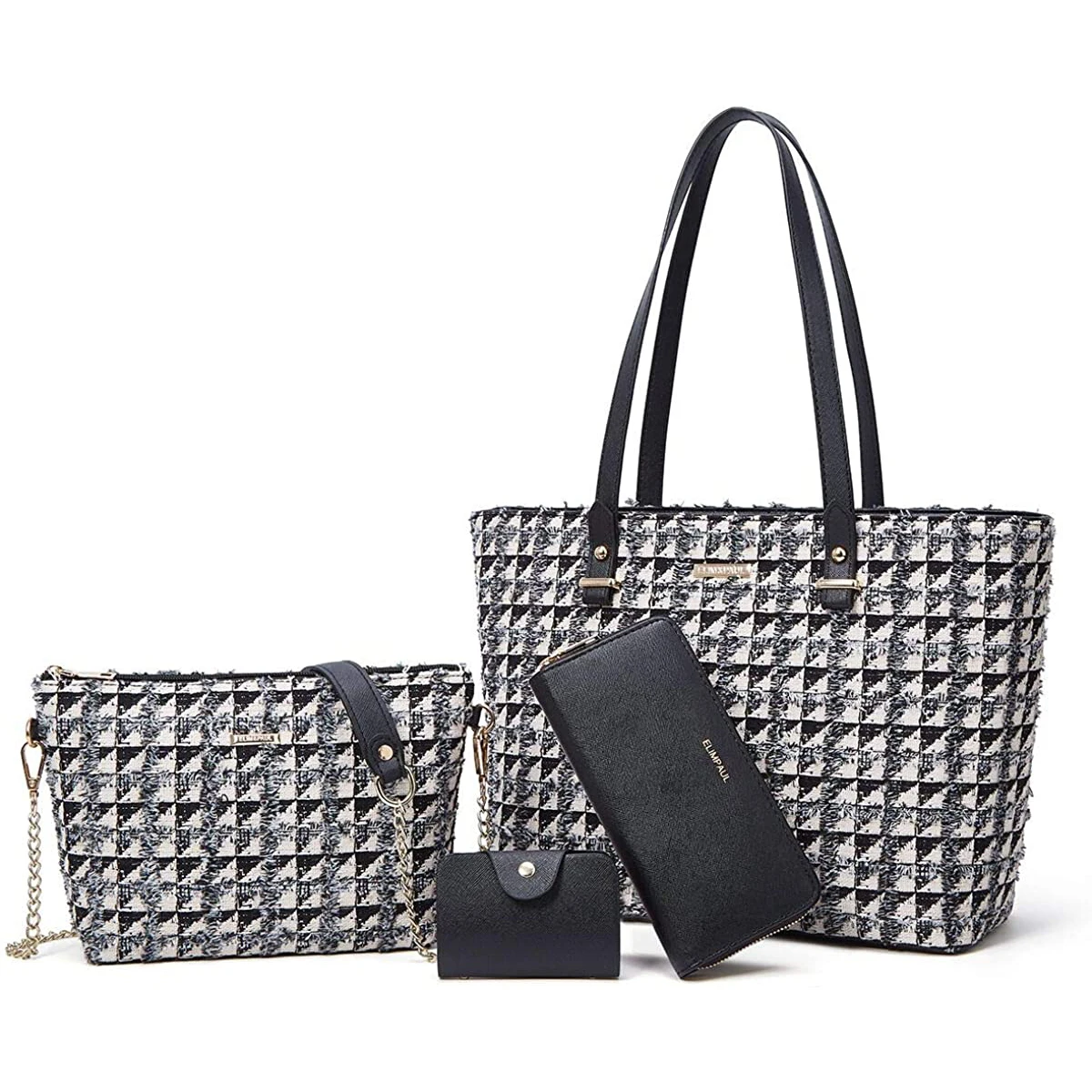 

Women's Fashion Handbag Shoulder Bag 4 Piece Set Mother Bag