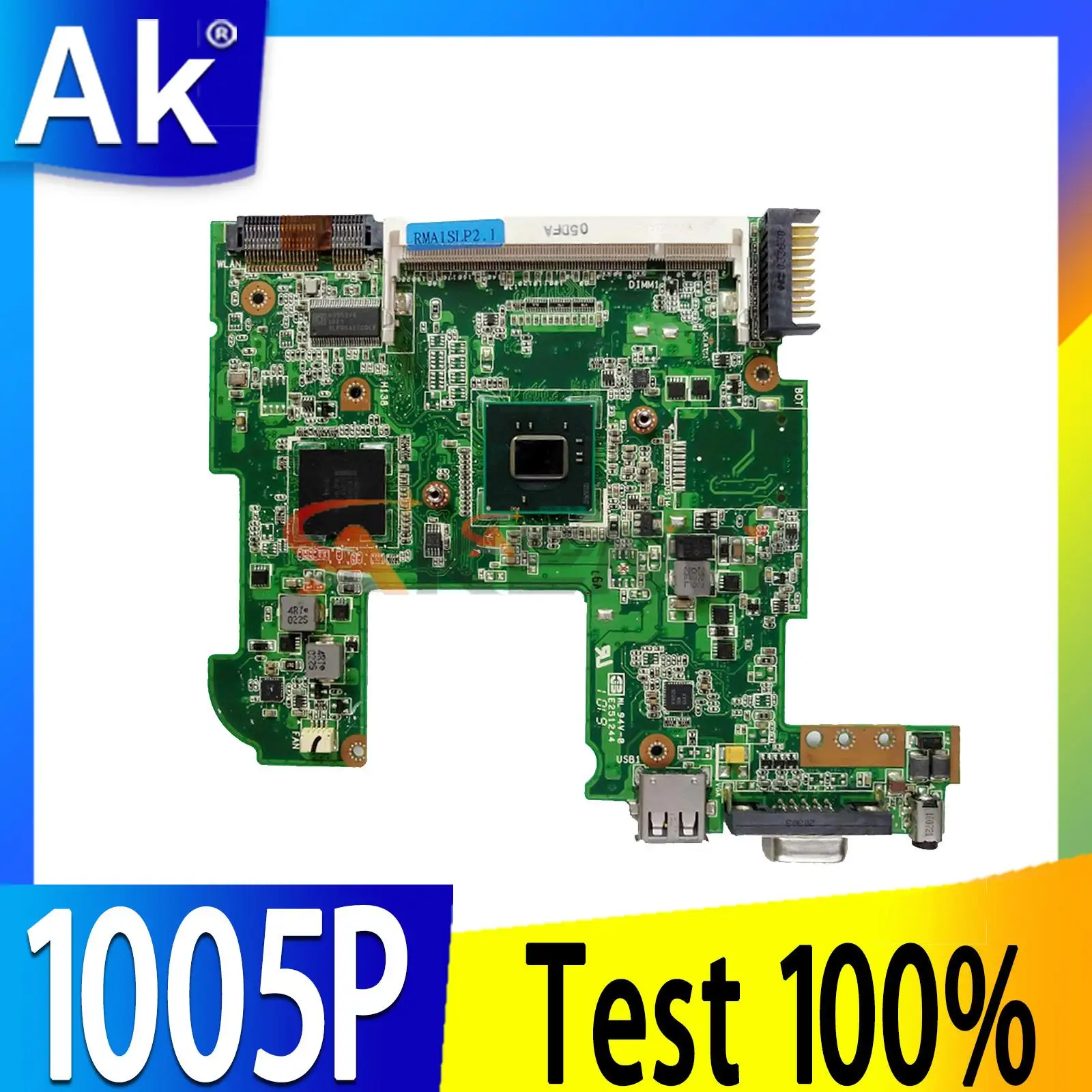 

1005P REV:1.2G Motherboard For ASUS Eee PC 1005P Laptop motherboard 1005P Mainboard Tested Working fully tested free shipping