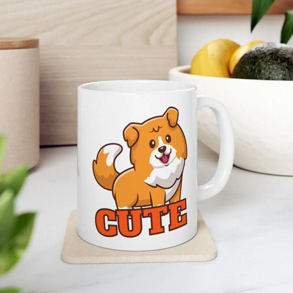 

11Oz Ceramic Mug Coffee Mug Tea Mug Perfect Gift Mug With Cute Dog