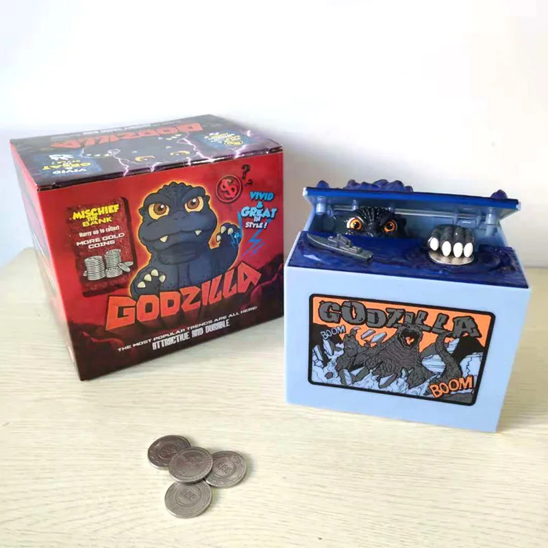 Большая копилка Bandai Godzilla для детей монет взрослых денег |