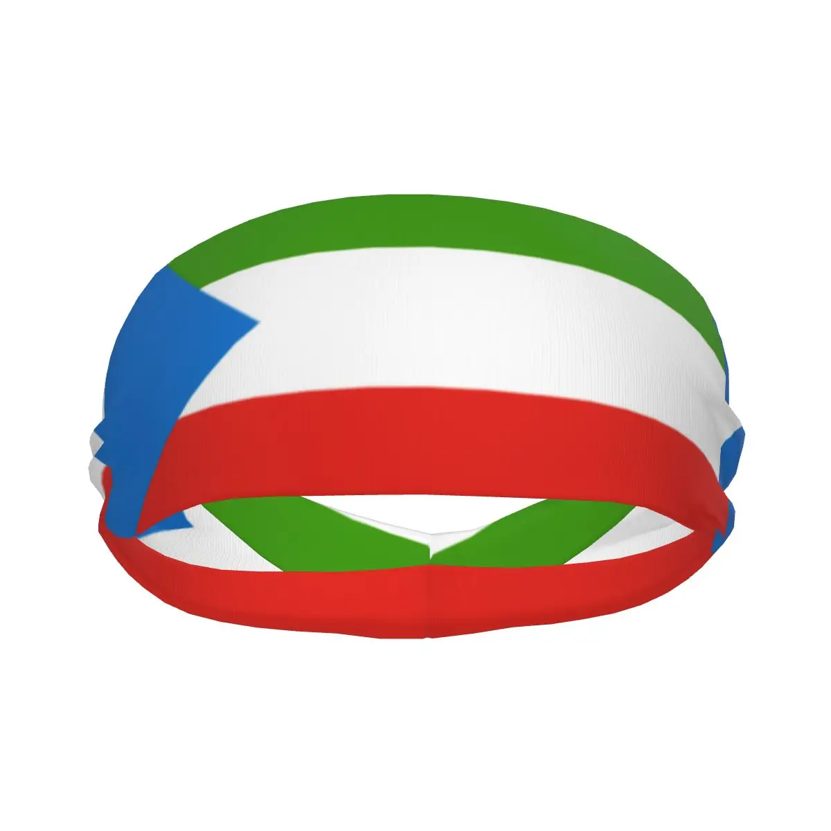 

Sports Headband Flag Of Equatorial Guinea Style Running Fitness Sweatband Absorbent Cycling Jog Hair Bandage