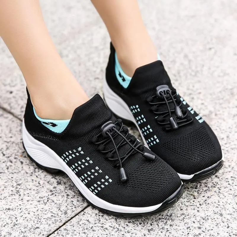 

stylish Female running sneakers withoutlace sneakers woman sports Sock sneakers women Shoes sport tennis