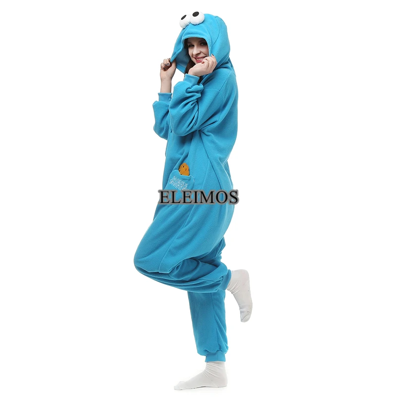 Adult Red Blue Monster Onesie Women Men Kigurumi Pyjamas Animal Cartoon Pajama Homewear Halloween Cosplay Party Costume