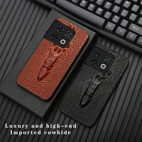 for oneplus 9 pro 9rt nord n100 nord n10 5g case leather cowhide crocodile head martphone case com frete gr%c3%a1tis