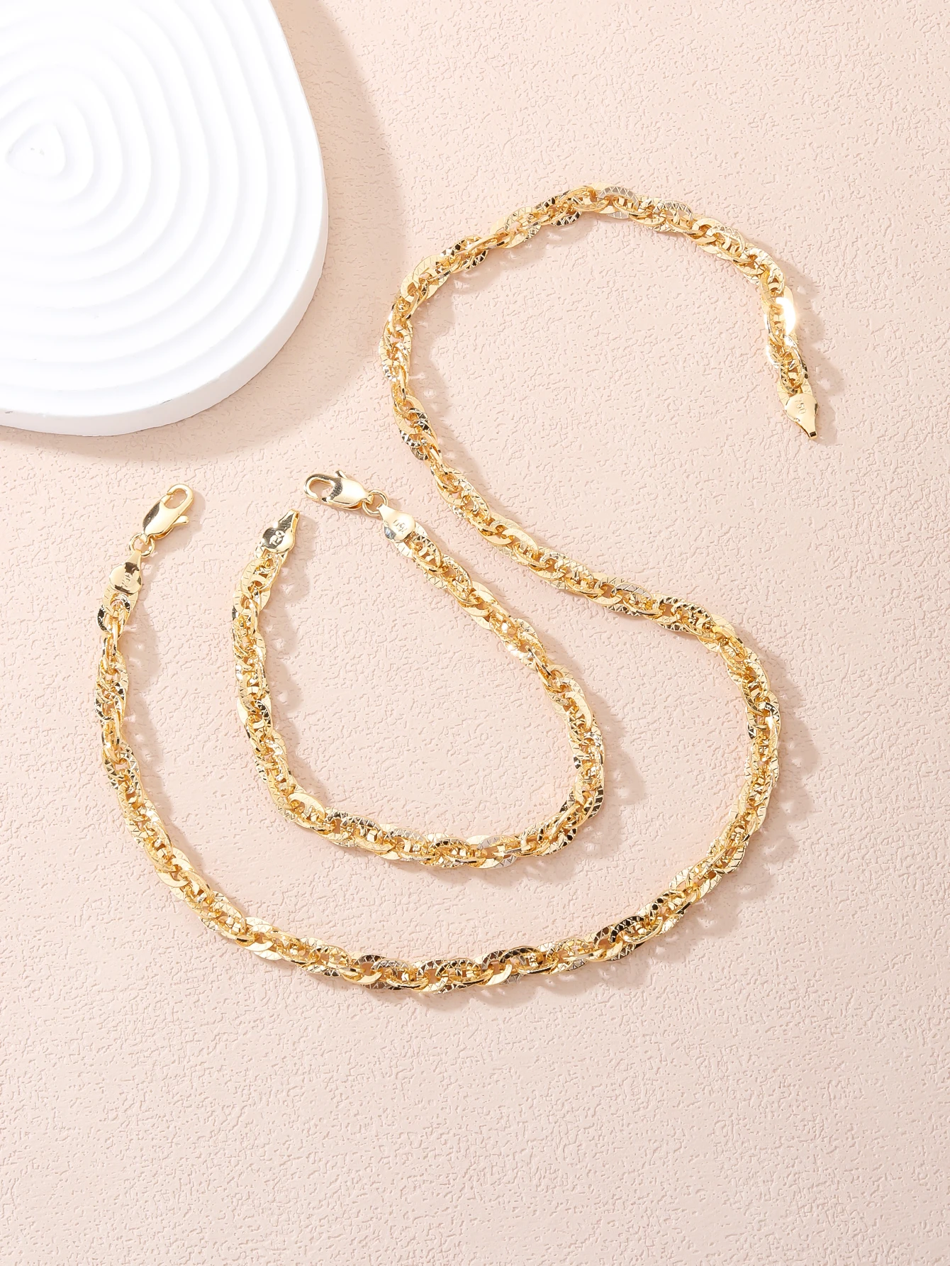 

Selead Elegant Necklace Bracelet Fashion Ladies Wedding Jewelry Collar New Set