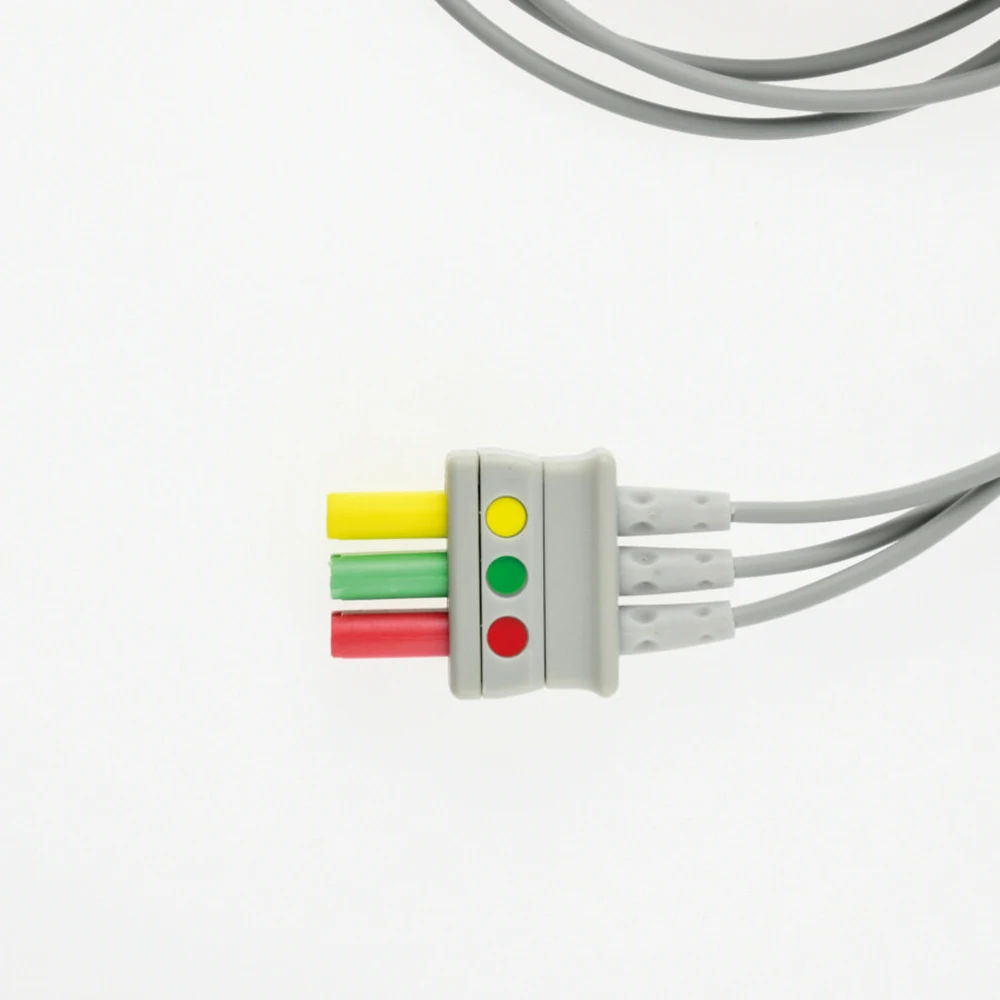 Для справки кабель для записи экг пациента PRO1000 Holter 3/5 выводов защелка/зажим