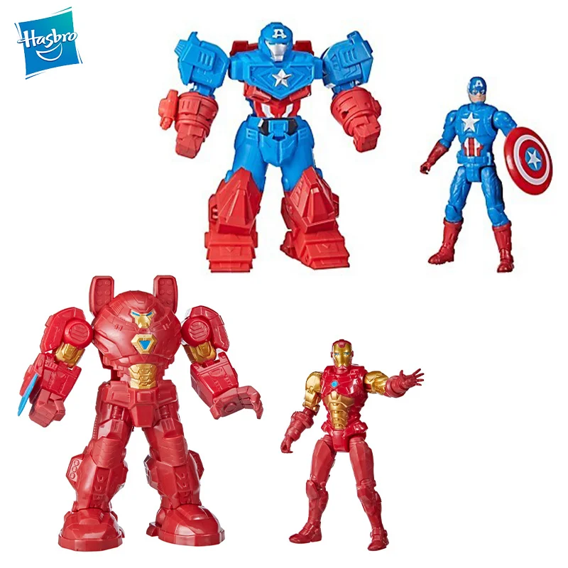 

Avengers Marvel Mech Strike Super Hero Action Figure Toy Ultimate Mech Suit Captain America Iron Man for Kids Ages 4 & Up F0262