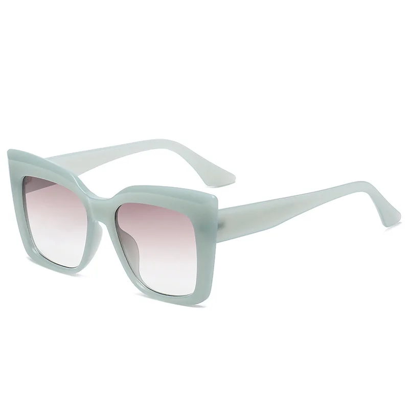 Большие квадратные солнцезащитные очки модные стильные кошачьи глаза